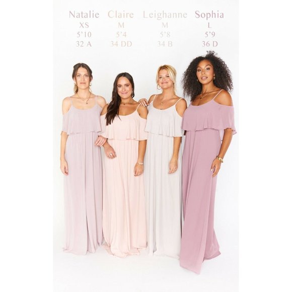 Show Me Your MuMu Caitlin Ruffle Maxi Dress XXS Medium Dusty Blush Crisp Pink - Picture 5 of 12